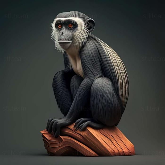 3D модель Piliocolobus rufomitratus (STL)